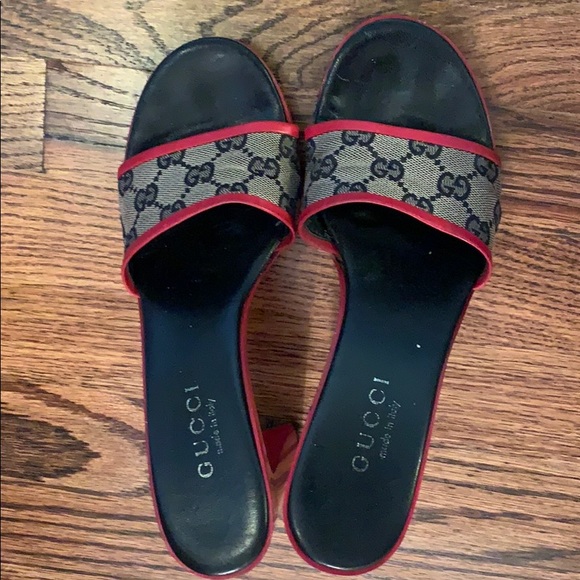 Gucci Shoes - Gucci monogram mule heel Gucci Shoes - Gucci monogram mule heel